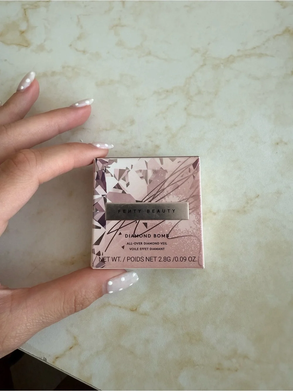 NWB Fenty Beauty How Many Carats? Diamond Bomb All Over Diamond Veil MINI 2.8g